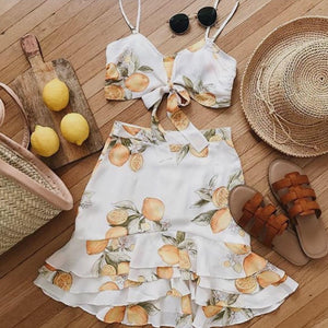 Limonada Skirt and crop set